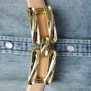 Vintage Genuine Snakeskin RITZ Belt Accessory Collection  Belt # 3130 Size: M/L